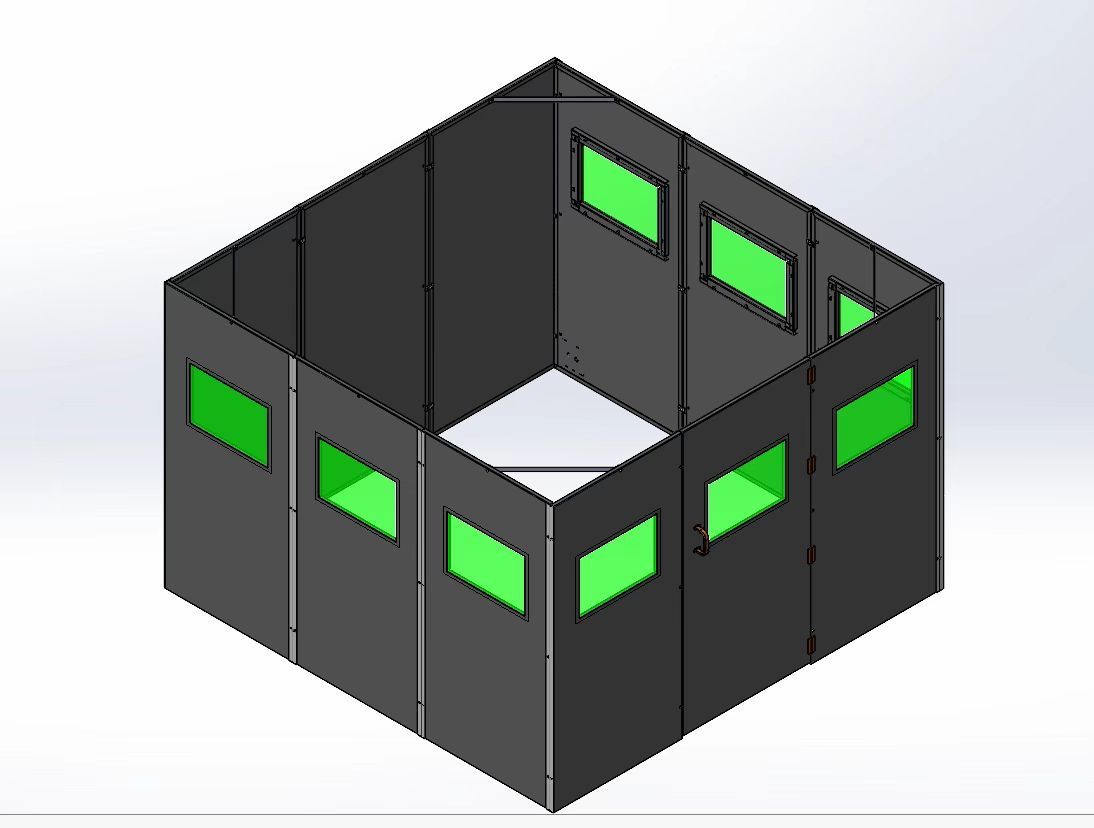 Tube laser enclosure