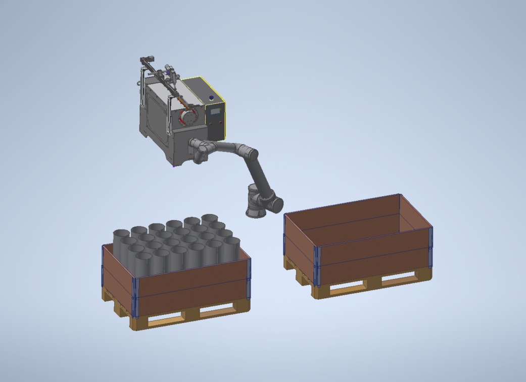 Automated robotic welding cell by Tradesrite